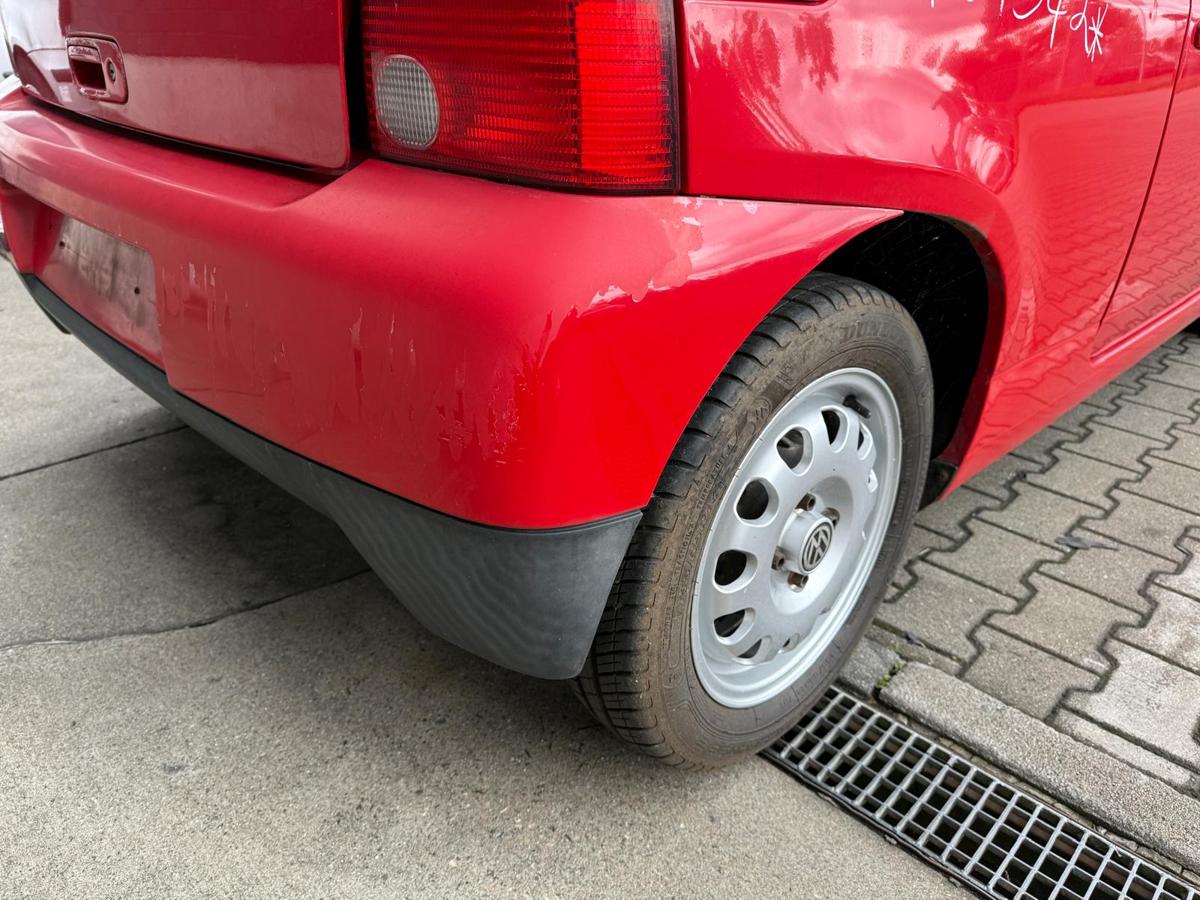 VW Lupo 6E 3L original Stoßstange Stoßfänger hinten LP3G Flashrot BJ99